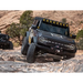 Black jeeps driving down rocky road beside ICON 2021+ Ford Bronco Hoss 1.0 Front EXP Coilover 2.5in.