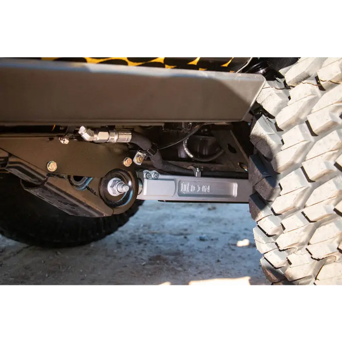 Front bumper of ICON 21-UP Ford Bronco in rear lift coilover kit