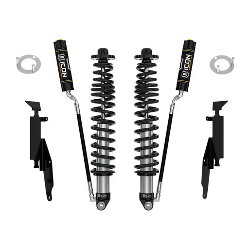 Shock absorbers and scissors detail on ICON 21-UP Ford Bronco 2-3in Rear 2.5 VS RR COILOVER KIT