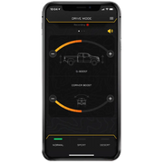 ICON 21-UP Ford Bronco IIC INSTALL KIT: App displaying car speed and distance.