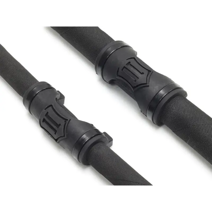 Black nylon straps in ICON -4 to -10 Hose Shield Kit for Jeep Wrangler and Ford Bronco.