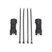 ICON -4 to -10 Hose Shield Kit for Jeep Wrangler and Ford Bronco drone shown from front and rear