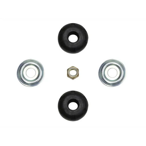 ’Black rubber wheel nuts and washer in ICON 9/16 Medium Duty Stem Bushing Kit’