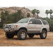 Silver toyota 4runner suv parked on dirt road, icon stage 1 suspension system.