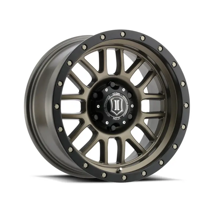 ICON Alpha 17x8.5 6x5.5 0mm Offset 4.75in BS 106.1mm Bore Bronze Wheel