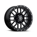 ICON Alpha 17x8.5 Satin Black Wheel with white background