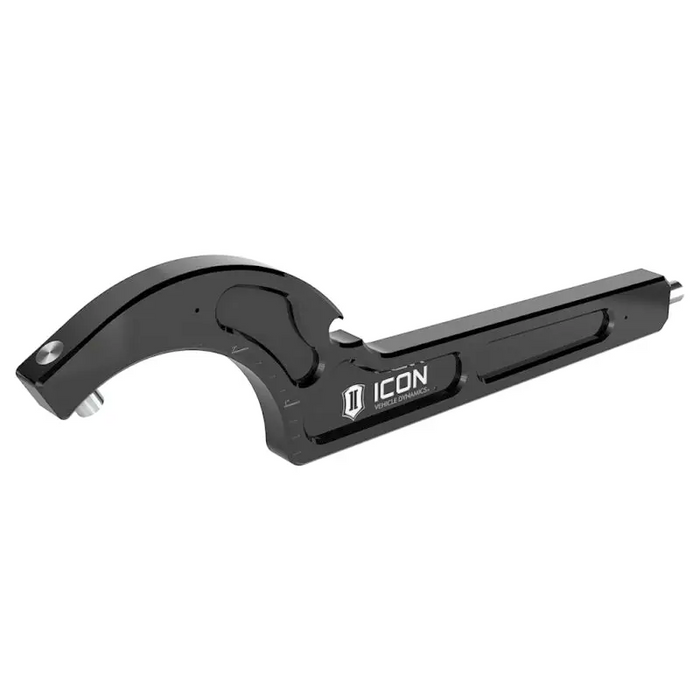 ICON Billet Spanner Wrench Kit black aluminum rear bumper for Jeep Wrangler and Ford Bronco.