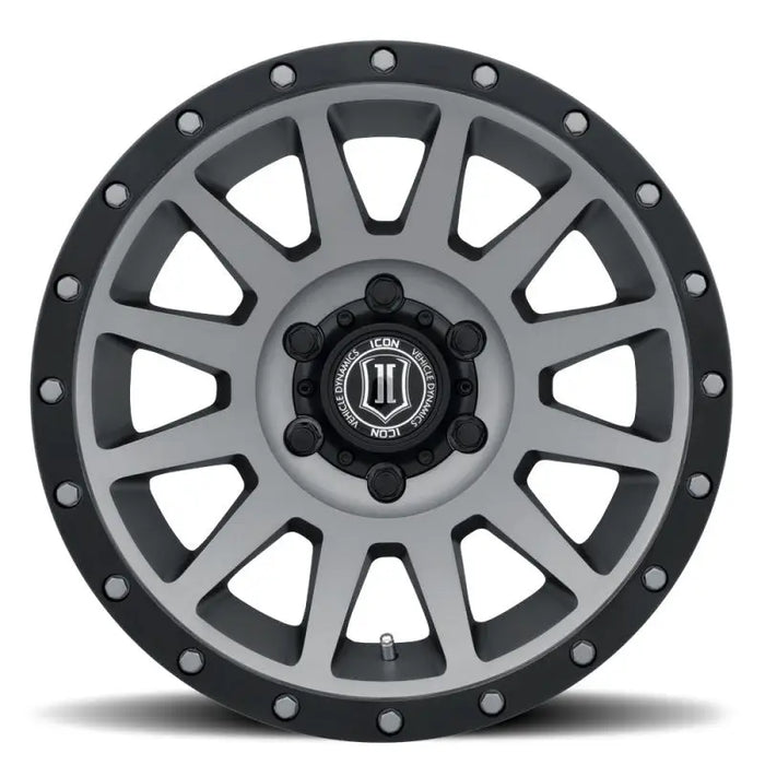 Icon Compression 17x8.5 6x5.5 0mm Offset Titanium Wheel