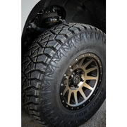 Black and gold wheel with black rim - ICON Compression 17x8.5 6x5.5 0mm Offset 4.75in BS