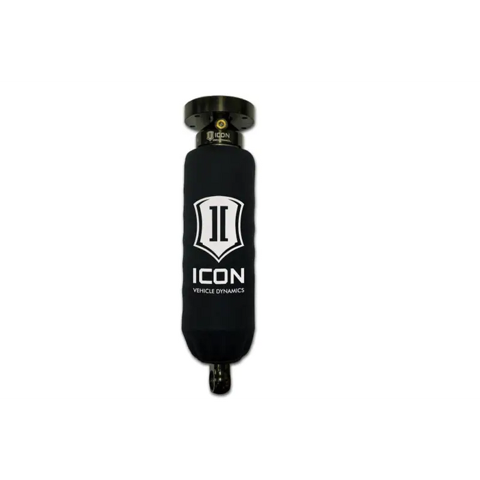 Black ICON water bottle displayed in an ICON Long 2.5 Coil Wrap w/Logo (14.5-15.5)