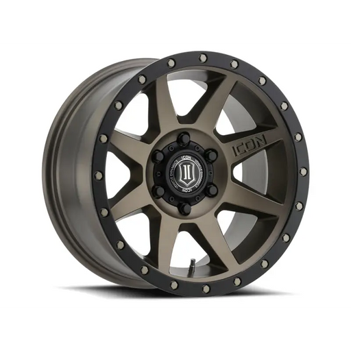 ICON Rebound 17x8.5 5x150 Bronze Wheel with black and gray finish