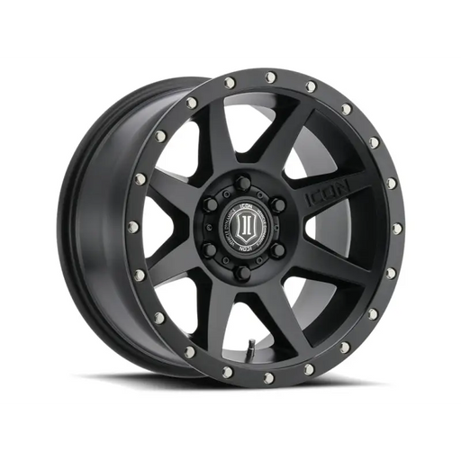 Icon Rebound 17x8.5 wheel with rivets, 5x150 25mm offset, satin black