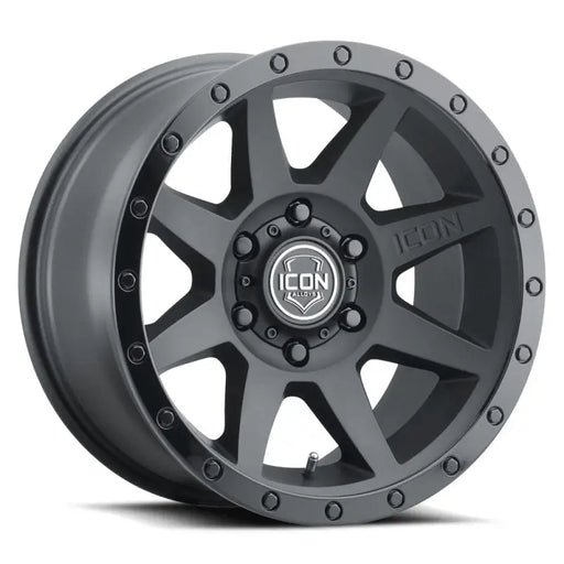 ICON Rebound 17x8.5 wheel close up on white background