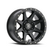 ICON Rebound 17x8.5 5x5 -6mm Offset Satin Black Wheel with Rivets