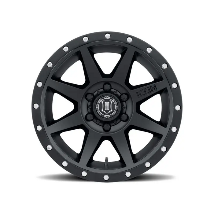 ICON Rebound 17x8.5 6x5.5 25mm Offset Satin Black Wheel