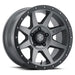 Icon rebound pro 17x8.5 titanium wheel - black and gray finish