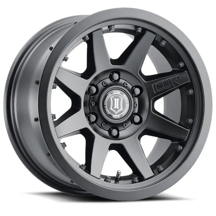 ICON Rebound Pro 17x8.5 5x5 -6mm Offset Satin Black Wheel