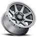 ICON Rebound Pro 17x8.5 5x5 -6mm Offset Titanium Wheel