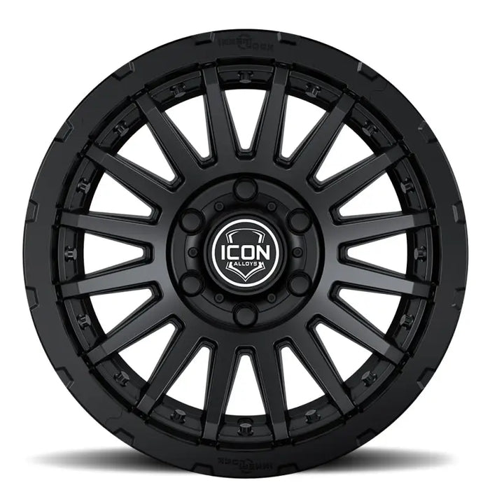 ICON Recon Pro 17x8.5 Satin Black Wheel with Ion Series design