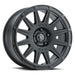 Satin black finish wheel - ICON Ricochet 17x8 5x4.5 38mm Offset