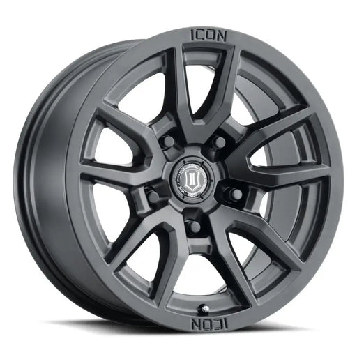 ICON Vector 5 17x8.5 5x150 25mm Offset Satin Black Wheel.