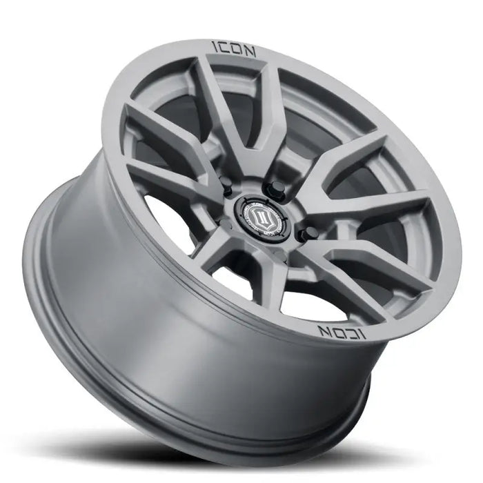 Icon vector 5 17x8.5 5x150 25mm offset titanium wheel