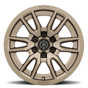 ICON Vector 6 17x8.5 6x5.5 0mm Offset 4.75in BS 106.1mm Bore