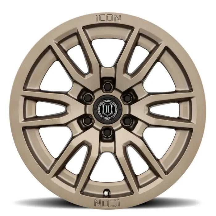 ICON Vector 6 17x8.5 6x5.5 0mm Offset 4.75in BS 106.1mm Bore