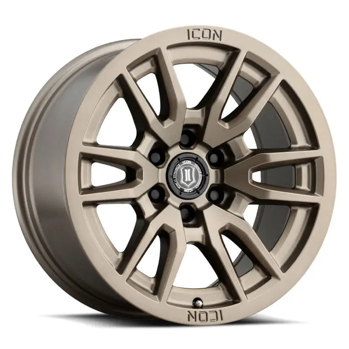 ICON Vector 6 17x8.5 6x5.5 0mm Offset 4.75in BS 106.1mm Bore