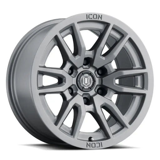 ICON Vector 6 17x8.5 6x5.5 0mm Offset 4.75in BS 106.1mm Bore