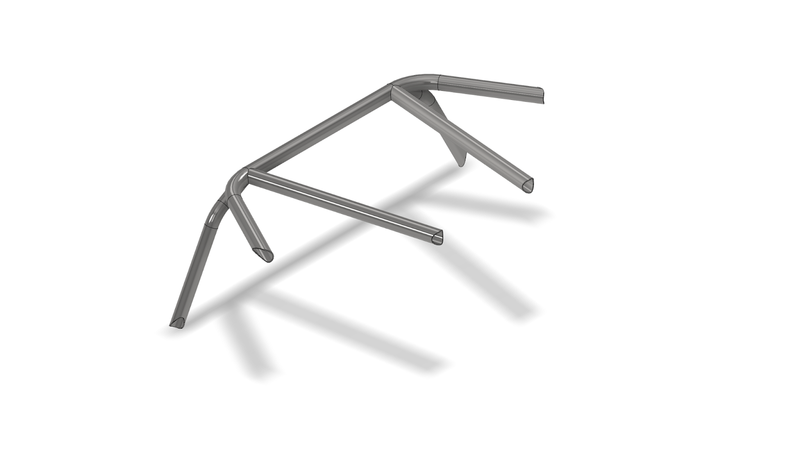 Rear Seat Upper Tube Kit Add-On for Jeep JK 2 Door Roll Cage System