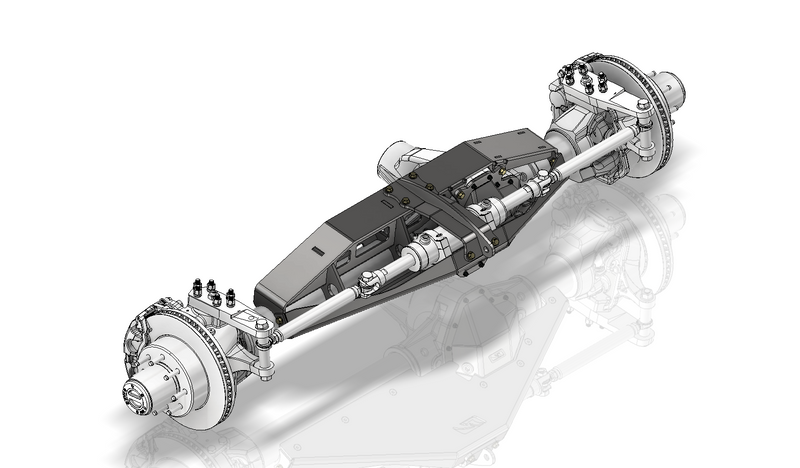 Axle Truss with Steering Ram for Front ECGS Dana 80