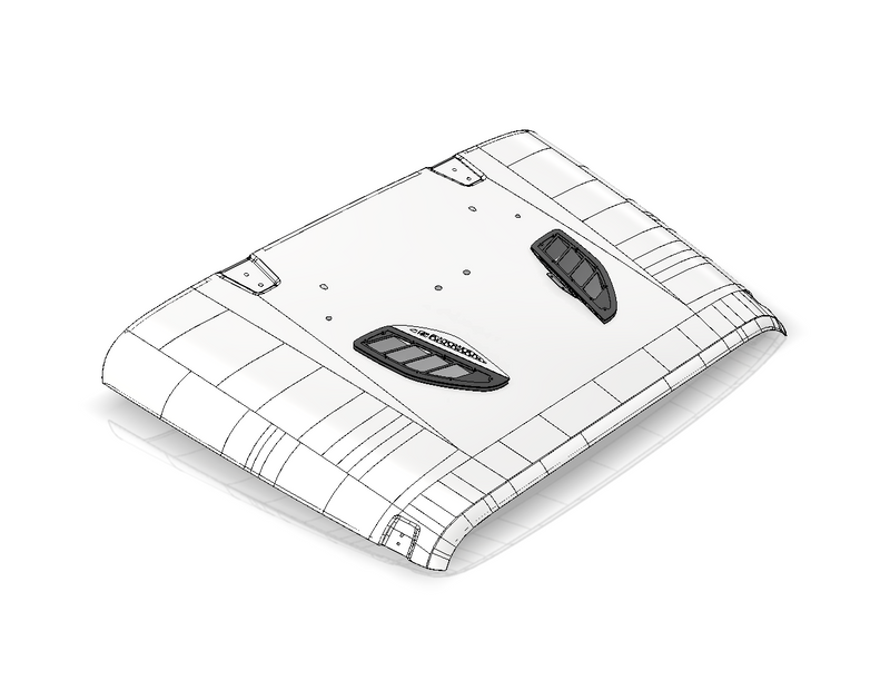 Hood Vent Kit for 10th Anniversary Jeep JK Rubicon
