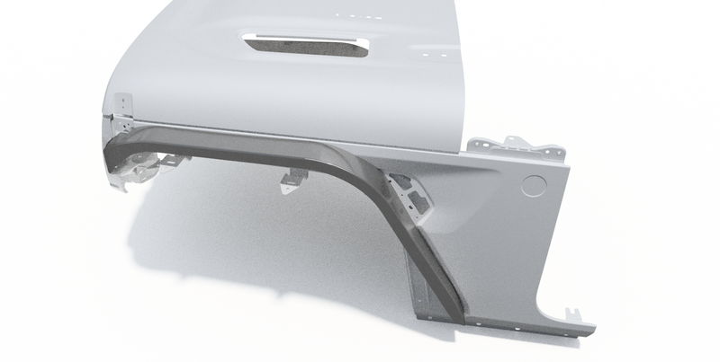 Hatchet High Line Front Fender 2" Flare for Jeep JL/JU/JT - Steel