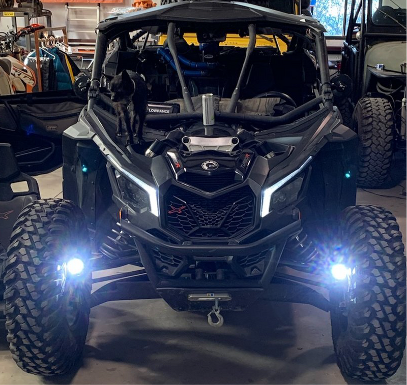 Can Am Maverick X3 Steerable Knuckle Pod Light Mounts (2017-2022)