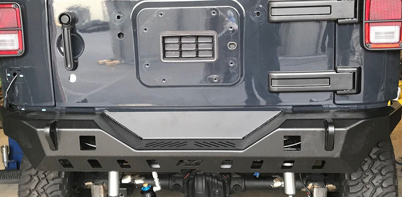 Crusher Rear Bumper w/ Light Mounts for Jeep JK / JKU