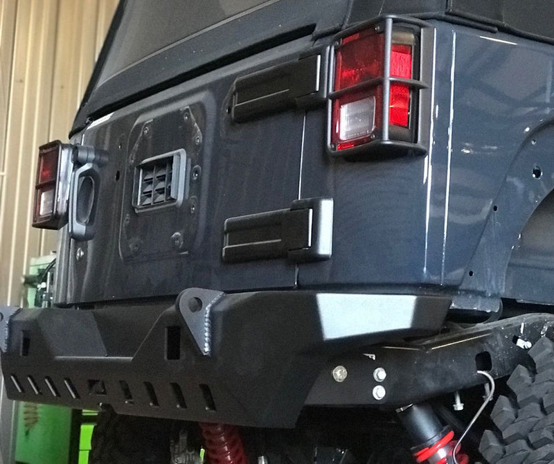 Crusher Rear Bumper w/ Light Mounts for Jeep JK / JKU