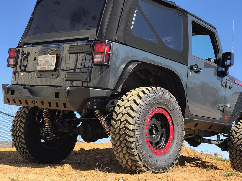 Crusher Rear Bumper w/ Light Mounts for Jeep JK / JKU
