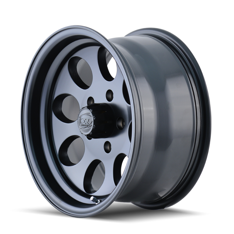 Ion type 171 17x9 matte black wheel with black rim