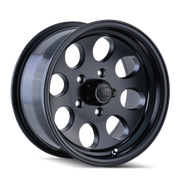 Ion type 171 17x9 matte black wheel on white background