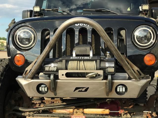 Hatchet Series Front Frame Chop Bumper w/ Stinger and Fog Mounts for Jeep JK / JKU