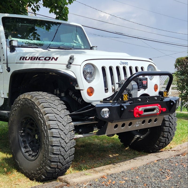 JK Front Bumper — 8274 Aluminum Adventure Series