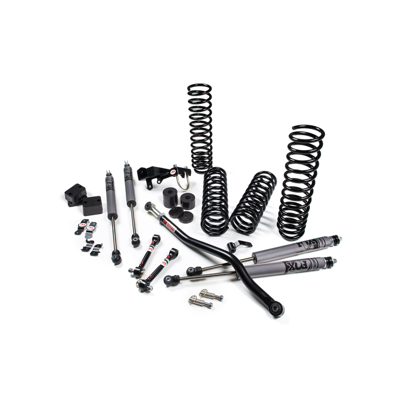 Jks 07-18 jeep jk j-venture 4dr complete suspension kit with fox 2.0 performance series shocks