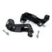 Black aluminum front and rear suspension mounts for Jeep Wrangler JK Control Arm Correction Brackets.