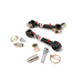 Four black and red metal key chains for JKS Manufacturing Jeep Grand Cherokee WJ product.