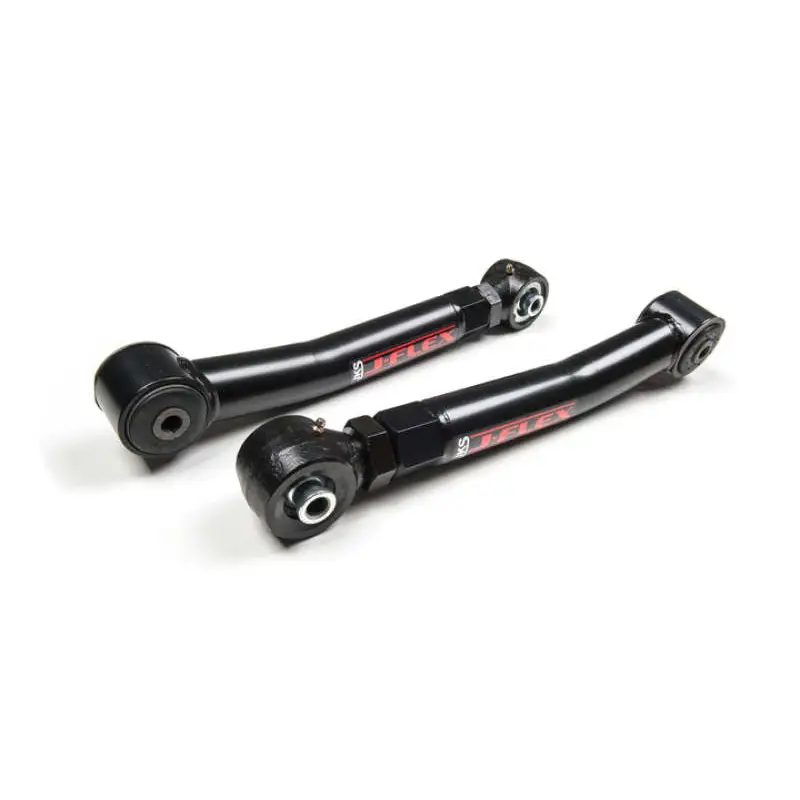 Black aluminum front and rear sway bars for BMW S100 in JKS Manufacturing Jeep Wrangler TJ/LJ Adjustable J-Flex Lower Control Arms - Rear product.