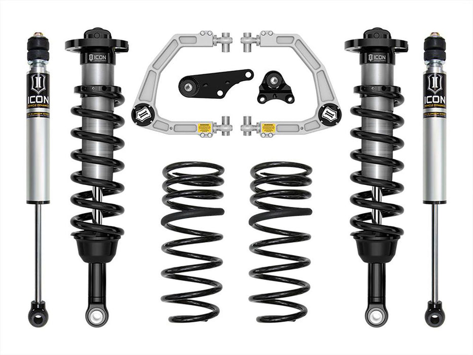 ICON 2024+ ToyotaTacoma 1.25-3in Stage 2 Suspension System Billet w/Triple Rate Springs