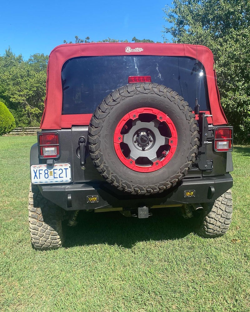 JK Aluminum Rear Bumper — Featherweight Series