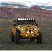 Yellow Jeep with KC HiLiTES Gravity LED Pro Replacement Headlight
