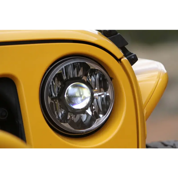 Yellow Jeep with Gravity LED Pro Headlight